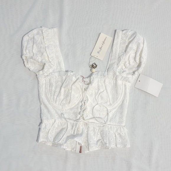 For Love And Lemons Ivory Lace Blouse - Picture 2 of 7